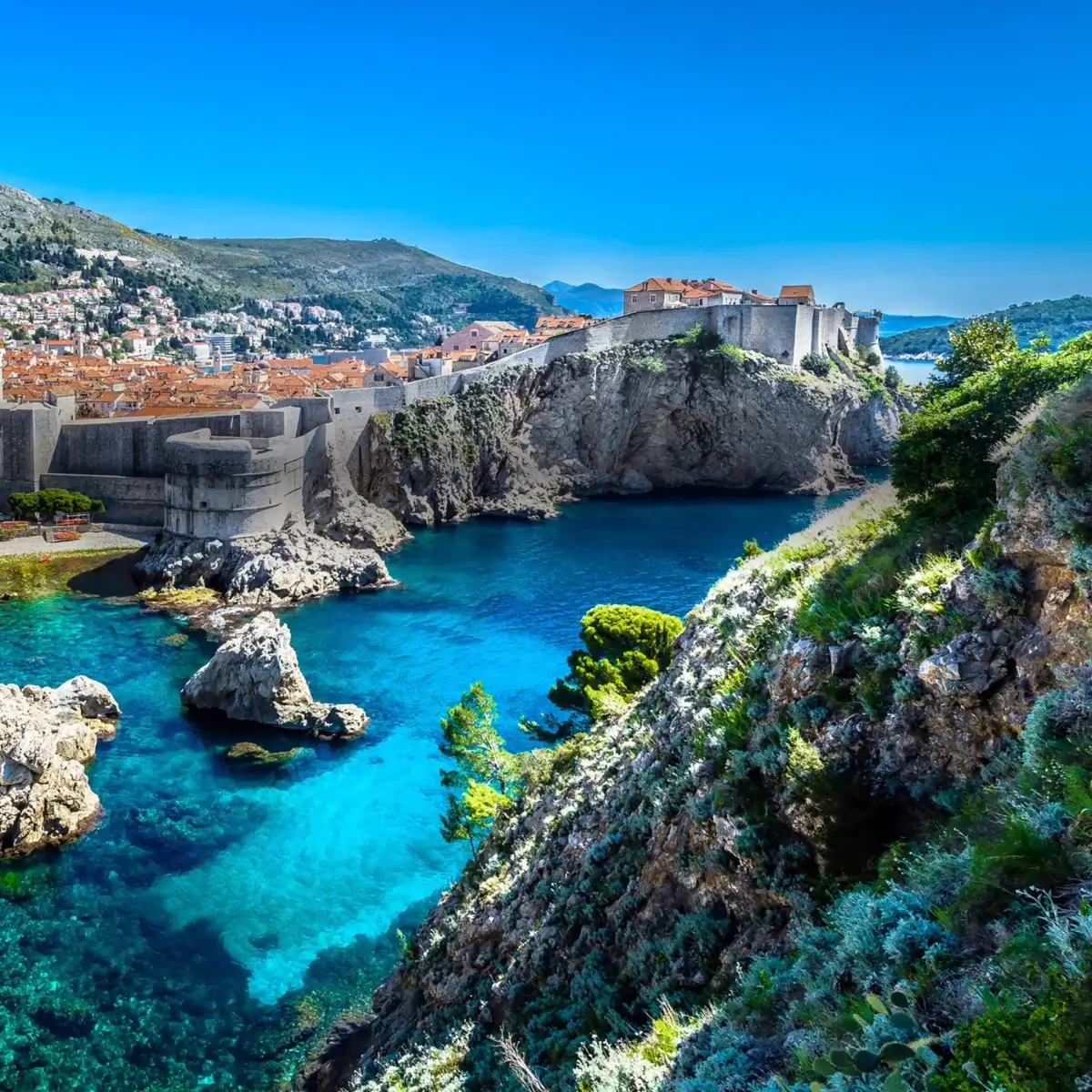 Dubrovník - pohľad na historické mesto