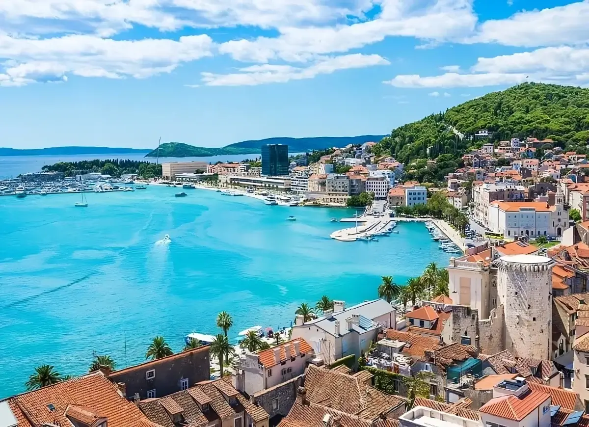 Pláž v Splite (Chorvátsko)