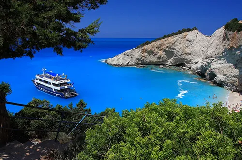 Pláž Porto Katsiki v Grécku