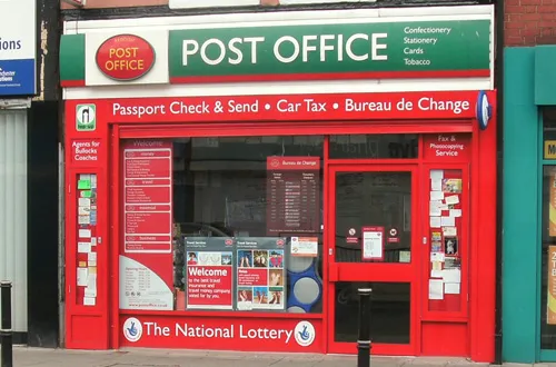 Pošta v Anglicku