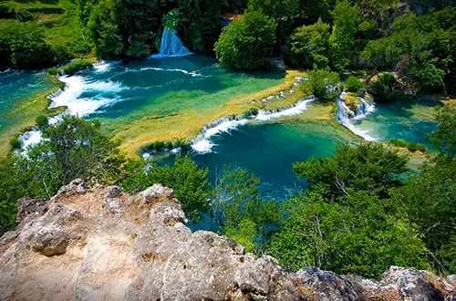 Vodopády Krka v Chorvátsku